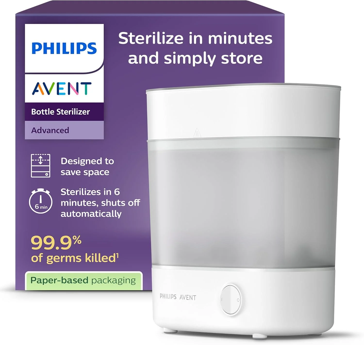 Philips Avent SCF291/00 Esterilizador Eléctrico a Vapor (6 biberones)
